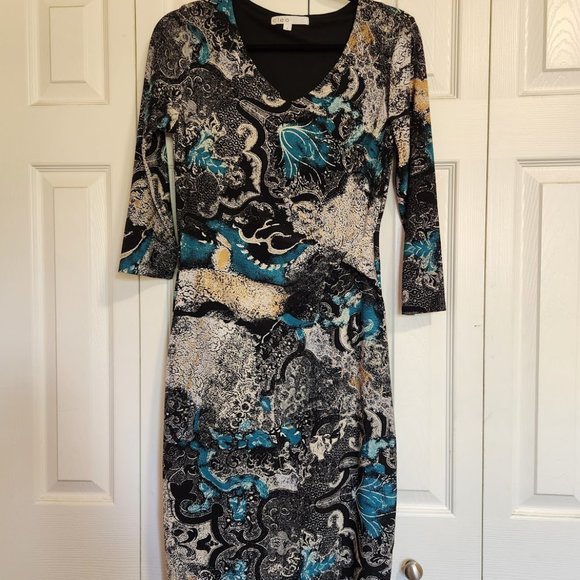 CLEO V-Neckliine Paisley Printed Dress in size 6 - Picture 1 of 6